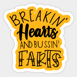 Breaking hearts 1st valentines Sticker